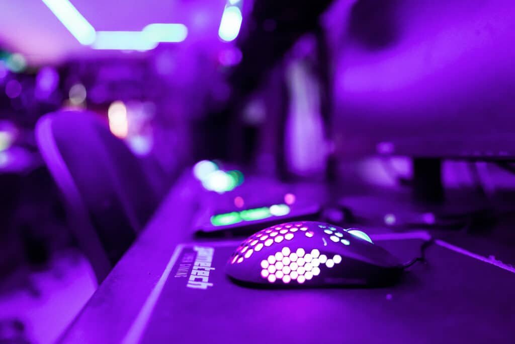 Mouse gamer con luces