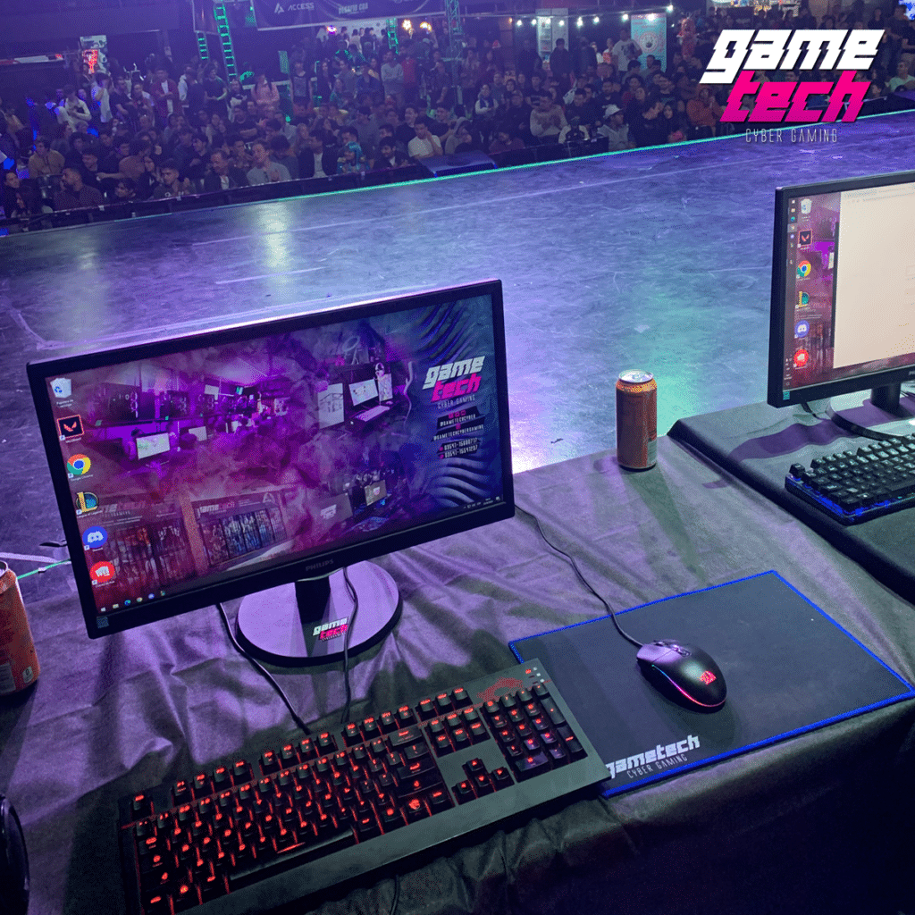 Setup gamer en evento